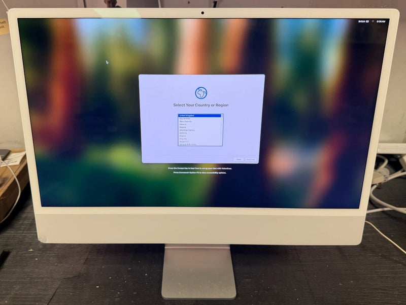 2023 iMac 24" A2873 4 Port M3 8 Core 10 Core 256GB 8GB Silver GRADE B - WORKING