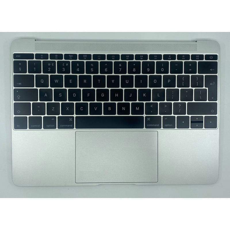 Apple MacBook 12" A1534 2015 UK QWERTY Top Case Silver 661-02242